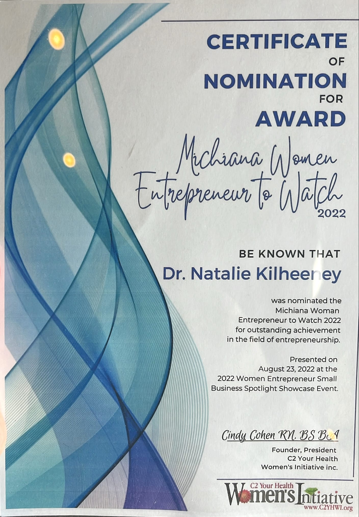 Women to Watch Award